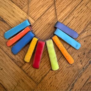 Multicolor Bar Necklace